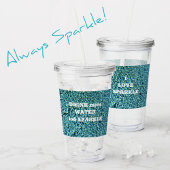 Drink meer water en spaarpjes acryl drinkbeker