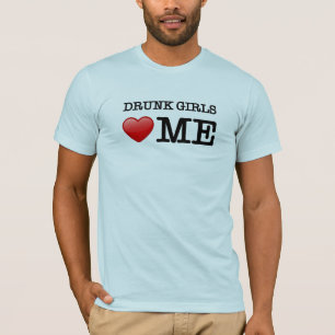 Drink meisjes houden van me t-shirt