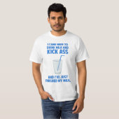 Drink Melk en wees stevig T-shirt (Voorkant volledig)