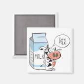 Drink melkmagneet magneet (Voorkant / Achterkant)