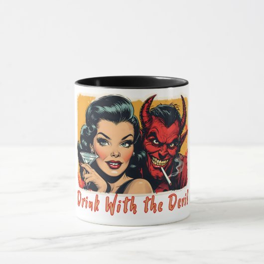 Drink met de duivel mok (Midden)