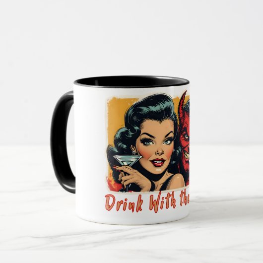 Drink met de duivel mok (Voorkant links)