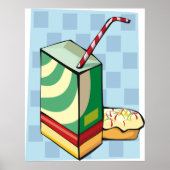 Drink met een rietje Poster (Voorkant)