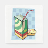 Drink met een rietje servetten (Voorkant)