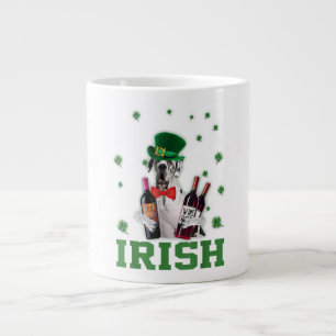 Drink met Great Dane Irish Shamrock Lucky Dog Gif Extra Grote Beker