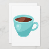 Drink met warme chocolade kaart (Voorkant / Achterkant)