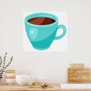 Drink met warme chocolade poster