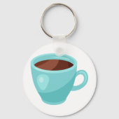 Drink met warme chocolade sleutelhanger (Achterkant)