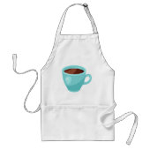 Drink met warme chocolade standaard schort (Voorkant)