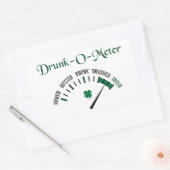 Drink meter rechthoekige sticker (Envelop)