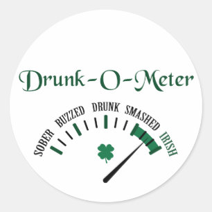 Drink meter ronde sticker