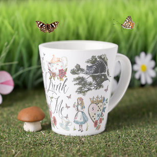 Drink mij    Alice in Wonderland Tea Party Latte Mok