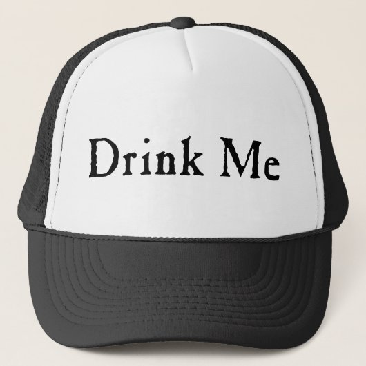 Drink mij Tekst Trucker Pet (Voorkant)