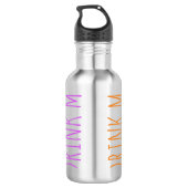 Drink mij waterfles (Achterkant)