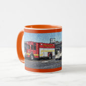 Drink Mok van Red Fire Truck (Voorkant links)