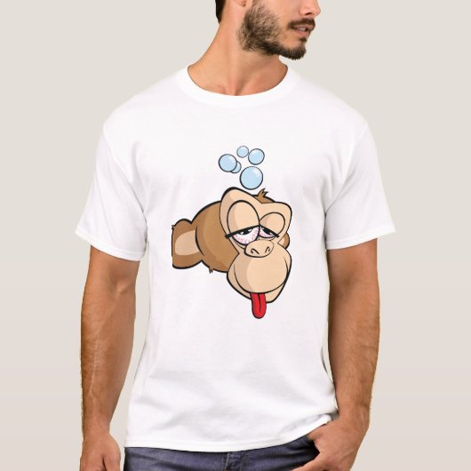 Drink Monkeyhead T-shirt (Voorkant)