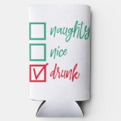 Drink Niet Ondeugend of Nice | Funny Christmas Hum (Voorkant)