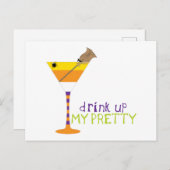 Drink omhoog briefkaart (Voorkant / Achterkant)