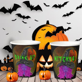 Drink omhoog heksen Halloween heks partij servies Papieren Bekers