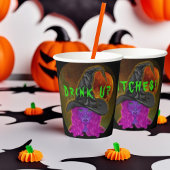 Drink omhoog heksen Halloween heks partij servies Papieren Bekers