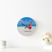 Drink On Beach wall clock Ronde Klok (Huis)