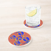 drink onderzetter rood/blauw (Zijkant)