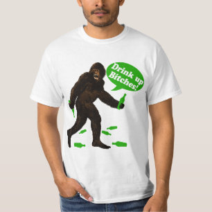 Drink op Bigfoot St Pattys Day Sasquatch T-shirt