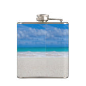 Drink op de maatkolf van de beach heupfles (Achterkant)