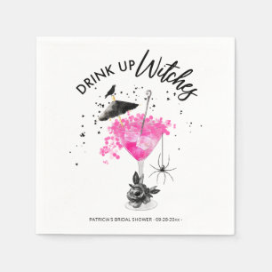 Drink op Heksen Cocktail Halloween Bruiloftsborrel Servet