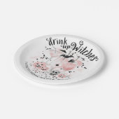 Drink op Heksen Cocktail Halloween Bruiloftsfeest Papieren Bordje (Gekanteld)