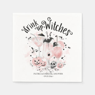 Drink op heksen Cocktail Halloween Vrijgezellenfee Servet