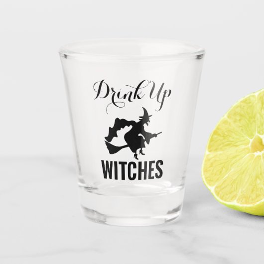 Drink op heksen Glass Shot Glas (Voorkant)