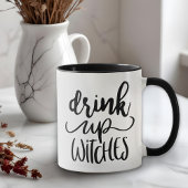 Drink Op Heksen Grappige Halloween Script Quote Mok
