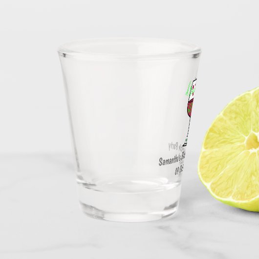 Drink op heksen Halloween Bachelorette Shot Glas (Links)