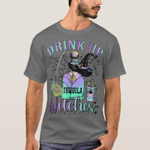 Drink op heksen Halloween Costume Tequila Wine Lo T-shirt