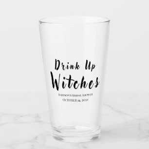 Drink Op Heksen Halloween Vrijgezellenfeest Bier Glas