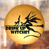 Drink op heksen raamsticker (Vel 2)
