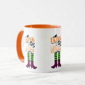 Drink op heksen - Witches Legs Coffee Mok (Voorkant links)