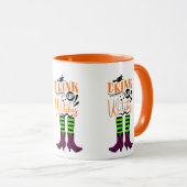 Drink op heksen - Witches Legs Coffee Mok (Voorkant rechts)
