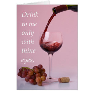Drink op mij met Thine Eyes Card