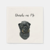Drink op mij Napkins (Dog) Servet (Voorkant)