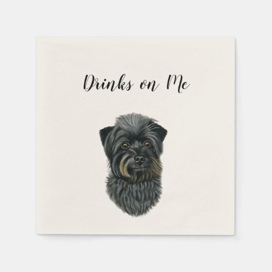 Drink op mij Napkins (Dog) Servet (Voorkant)