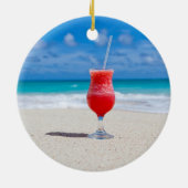 Drink op steunbalkversiering keramisch ornament (Achterkant)