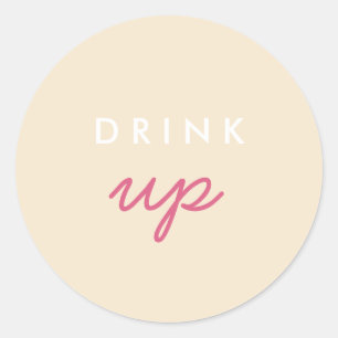 Drink op Welkomsttas Sticker