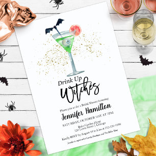 Drink op Whitches Bridal Shower-uitnodigingen