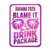 Drink Package Cruise Ship Stateroom Magnet (Vertical)