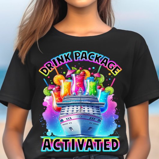 Drink Pakket geactiveerd Fun Cruise Design T-shirt