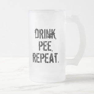 Drink Pee Herhalen Matglas Bierpul