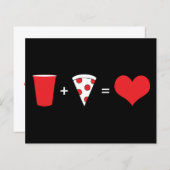 drink + pizza = liefde (Voorkant / Achterkant)