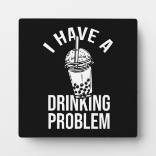Drink probleem - Funny Boba, Bubble Tea Fotoplaat